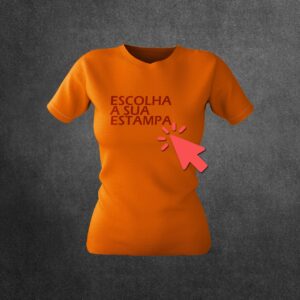 Camiseta Laranja Manga Curta (fem)